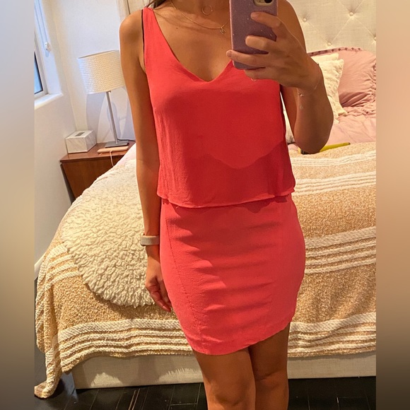 Sandro pink dress open back with bow - Picture 2 of 6